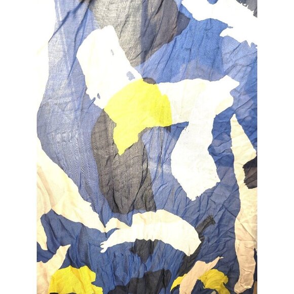 Euroceta Fashion Italy Abstract Print Modal Scarf Made In Italy SIZE 63 X 90 - Picture 4 of 7